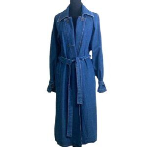 VCB Women's Denim Trench Coat